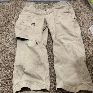 Carhartt vintage broken in blue collar working style pants